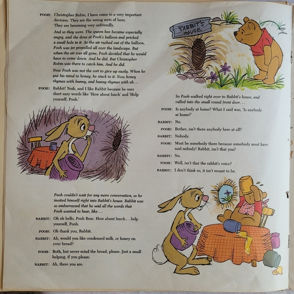 Classic VTG Winnie the Pooh LP and Book - Picture 8 of 10